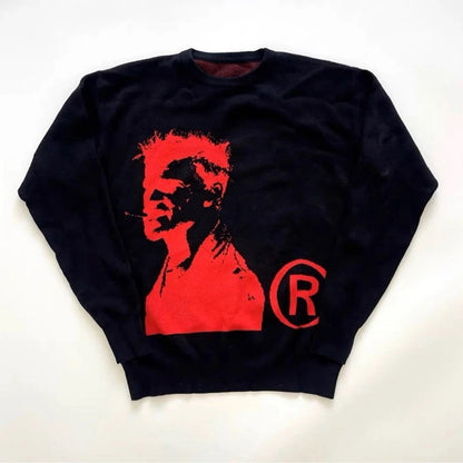 printed sweater