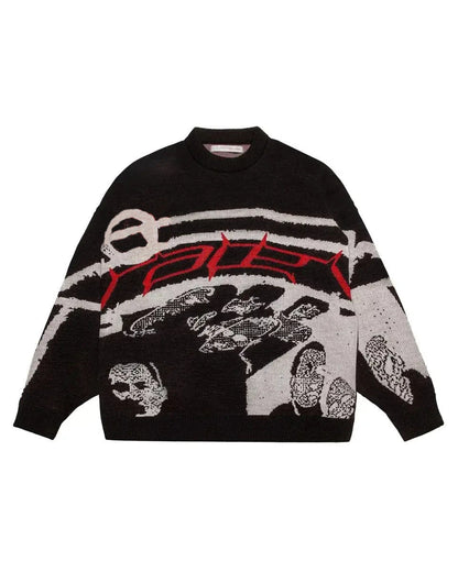 printed sweater