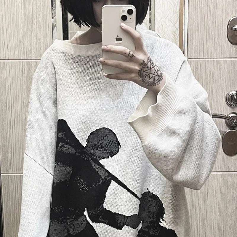 printed sweater
