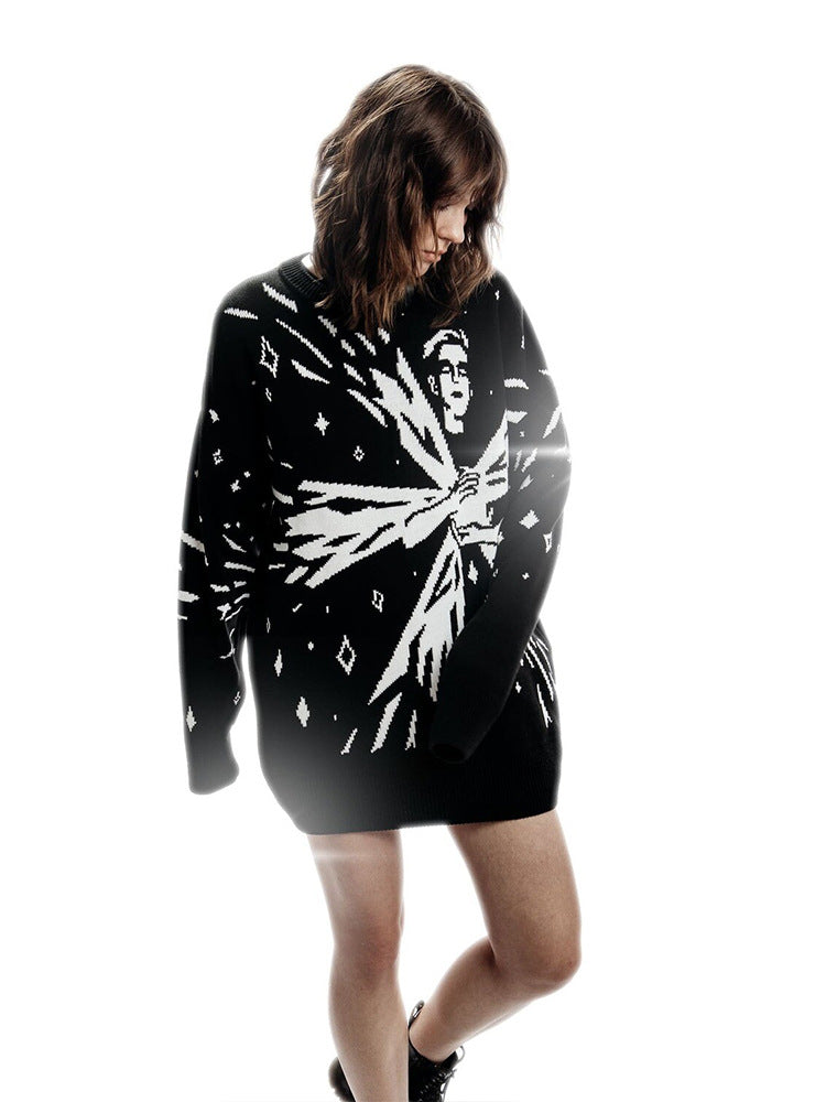 printed sweater
