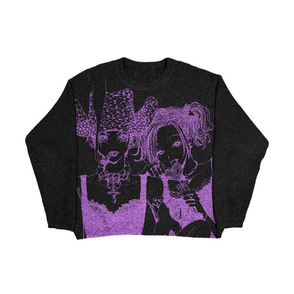 printed sweater