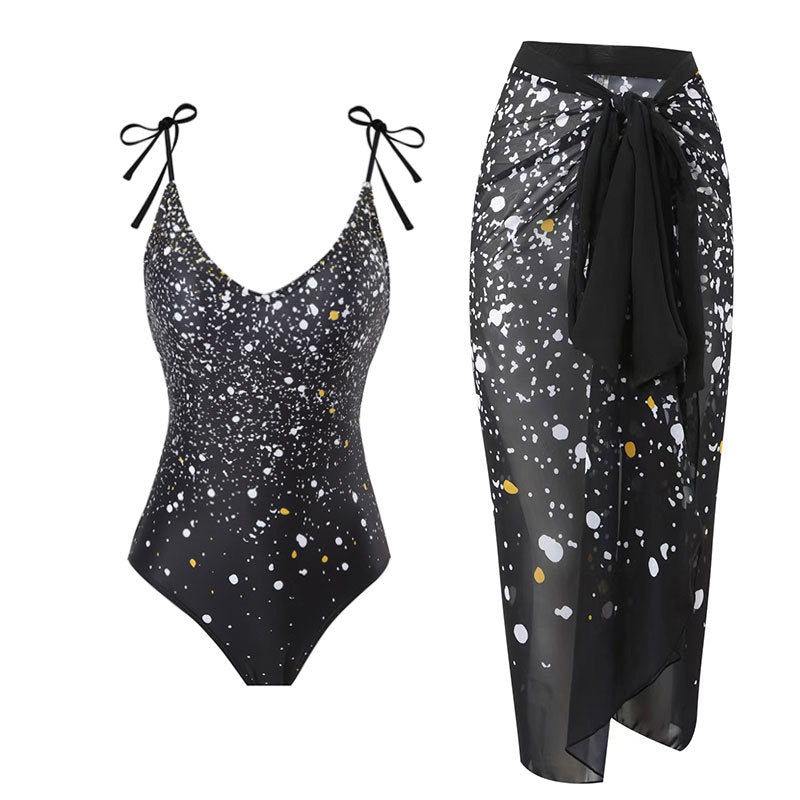 Printed swimming suit for women