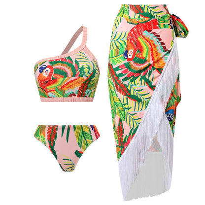 Printed swimming suit for women