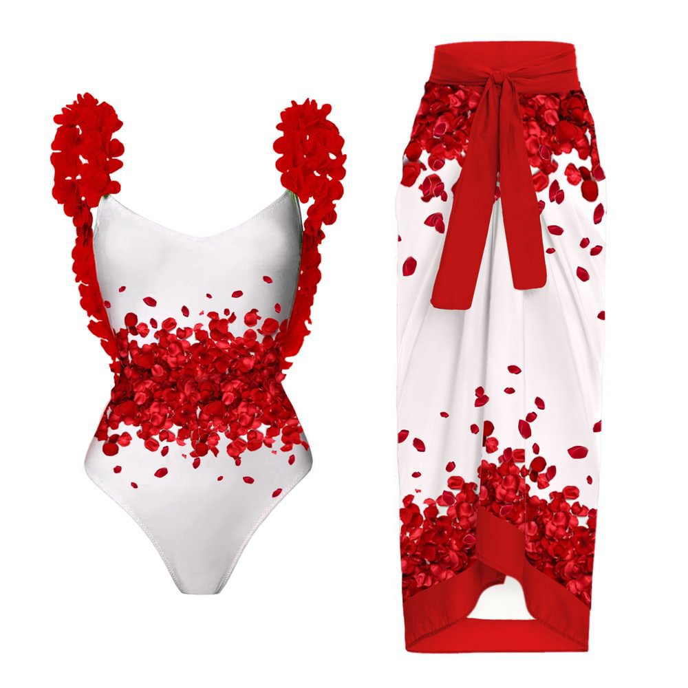 Printed swimming suit for women