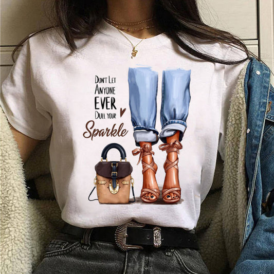 Printed T-shirt - Summer Short Sleeve