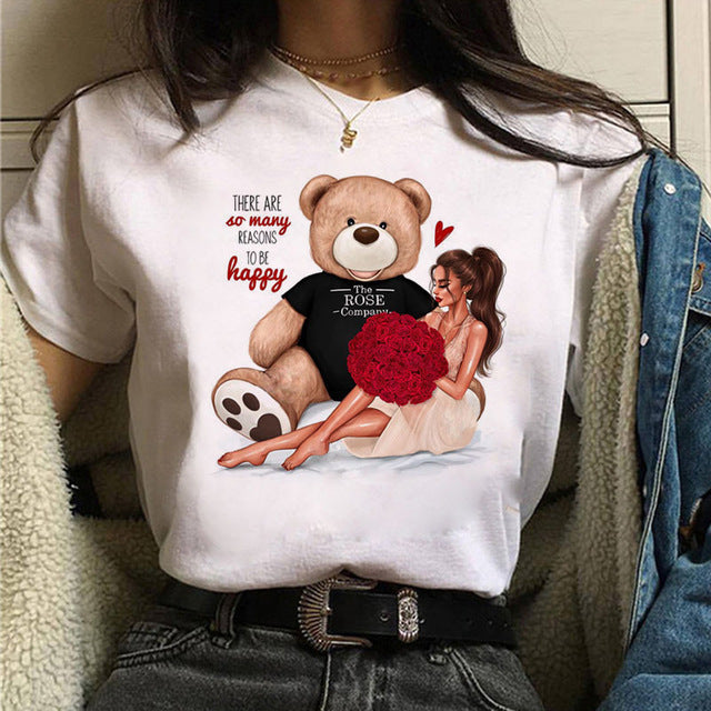 Printed T-shirt - Summer Short Sleeve