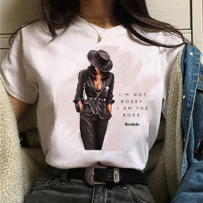 Printed T-shirt - Summer Short Sleeve