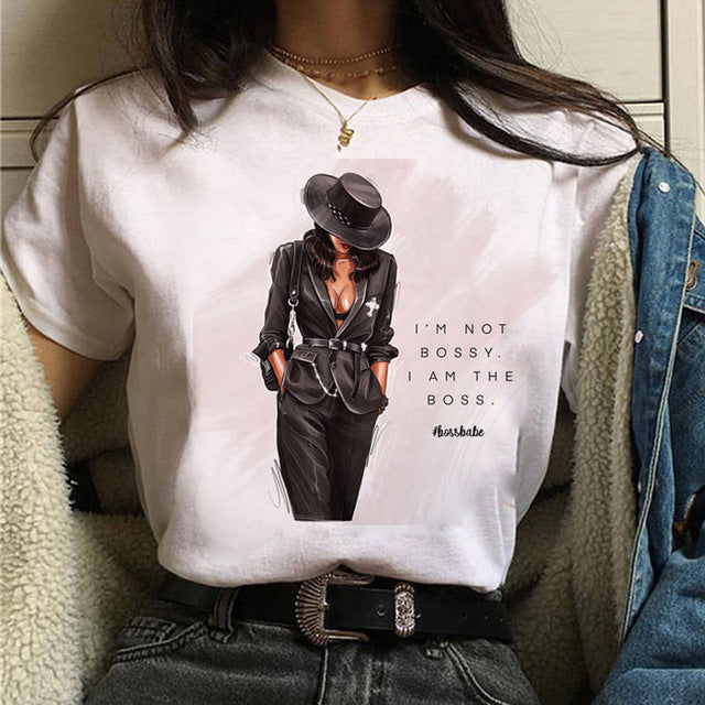 Printed T-shirt - Summer Short Sleeve