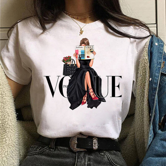 Printed T-shirt - Summer Short Sleeve