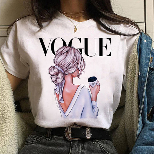 Printed T-shirt - Summer Short Sleeve