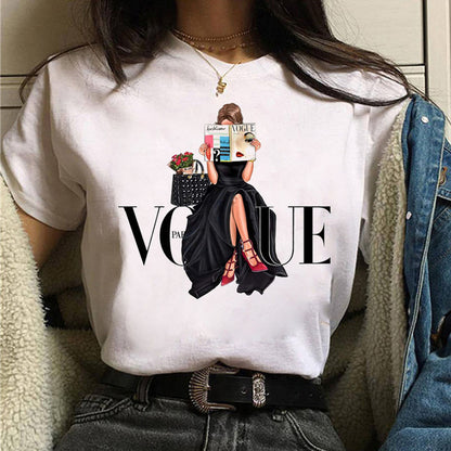 Printed T-shirt - Summer Short Sleeve