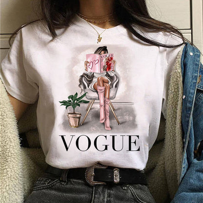 Printed T-shirt - Summer Short Sleeve