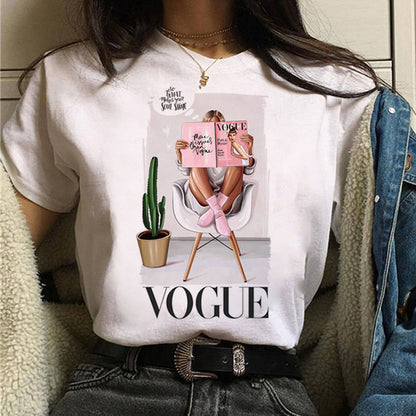 Printed T-shirt - Summer Short Sleeve