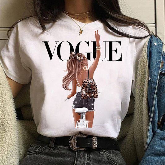 Printed T-shirt - Summer Short Sleeve