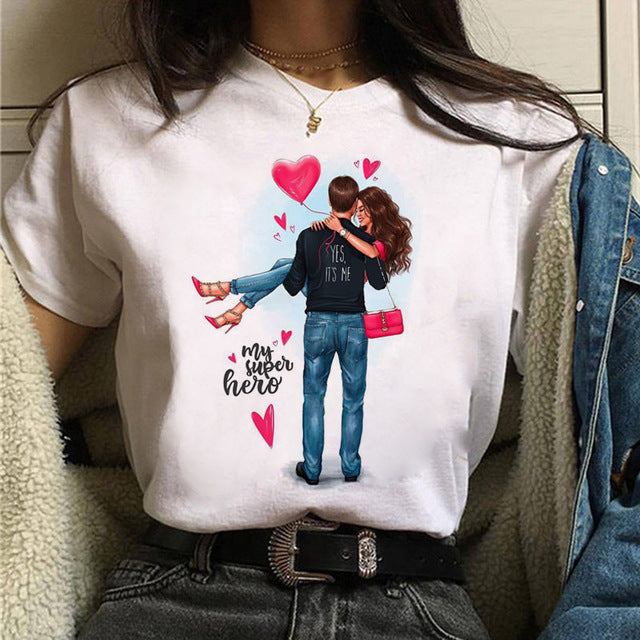 Printed T-shirt - Summer Short Sleeve