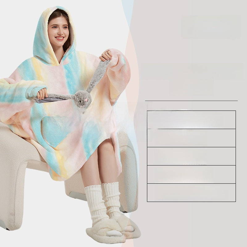 Printed wearable blanket