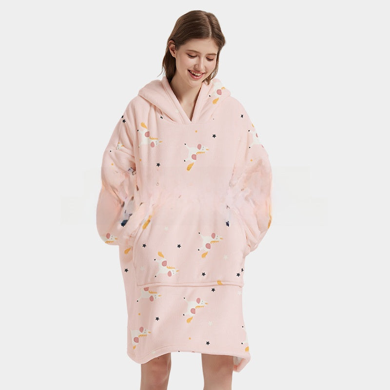 Printed wearable blanket