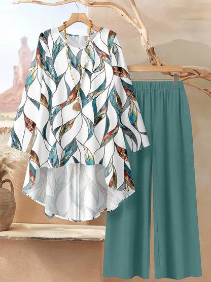 Printed Wide-Leg Pants for Women