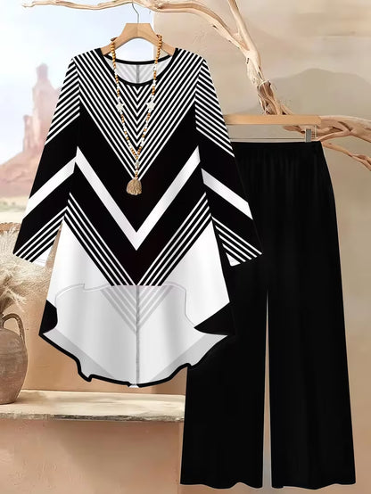 Printed Wide-Leg Pants for Women