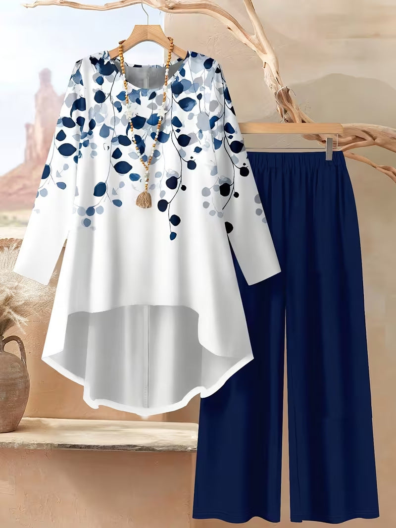 Printed Wide-Leg Pants for Women