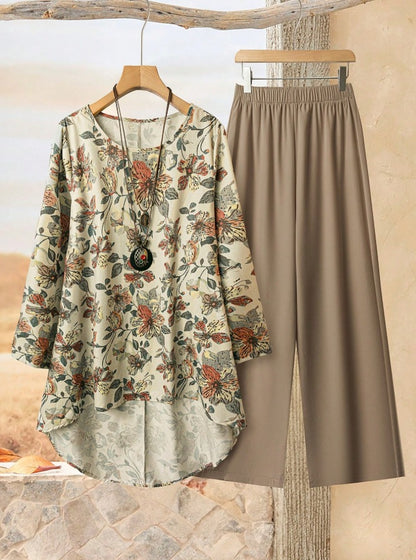 Printed Wide-Leg Pants for Women