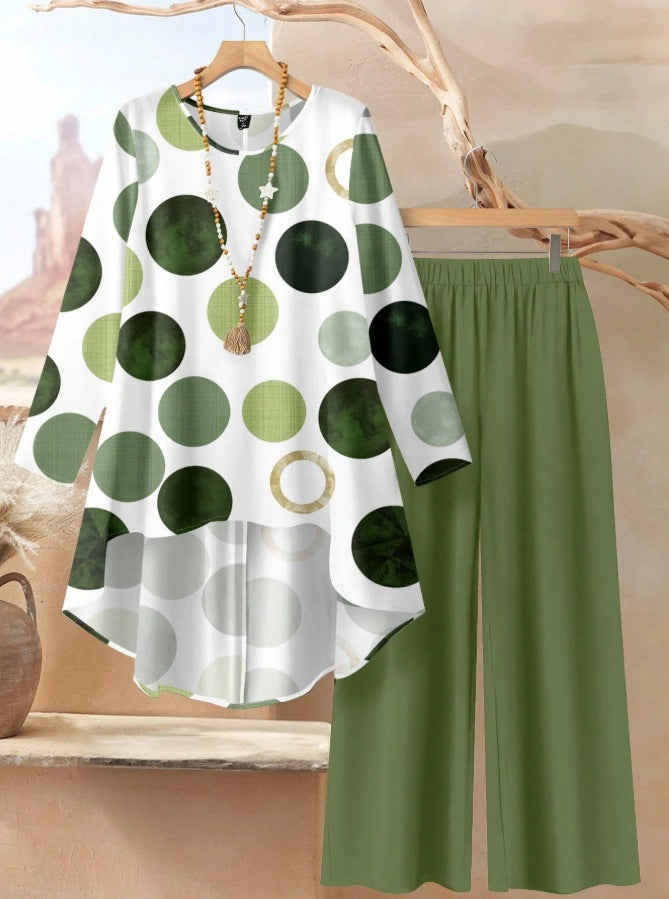Printed Wide-Leg Pants for Women