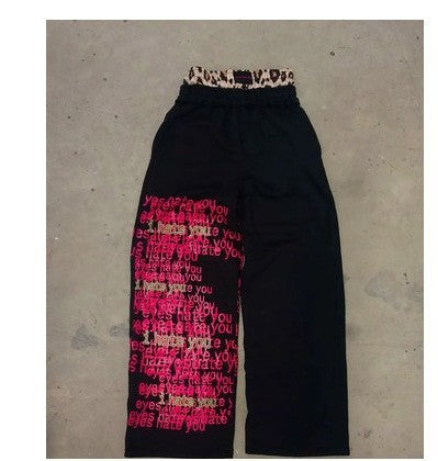 Printed Wide Leg Pants