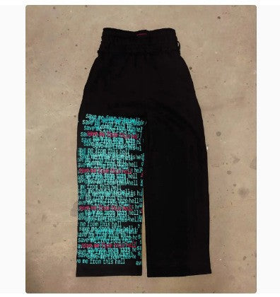 Printed Wide Leg Pants
