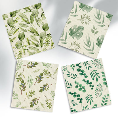 Printed Wood Pulp Cotton Dish Towel