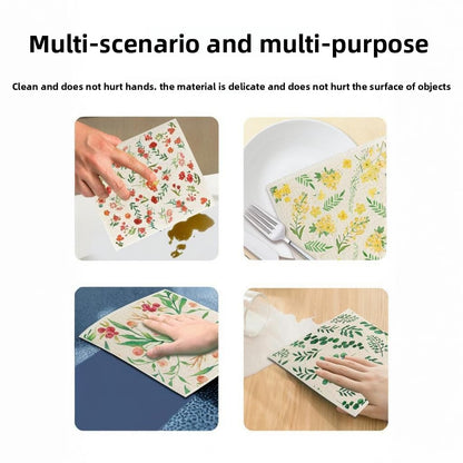 Printed Wood Pulp Cotton Dish Towel