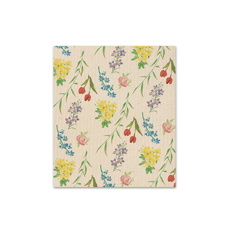 Printed Wood Pulp Cotton Dish Towel