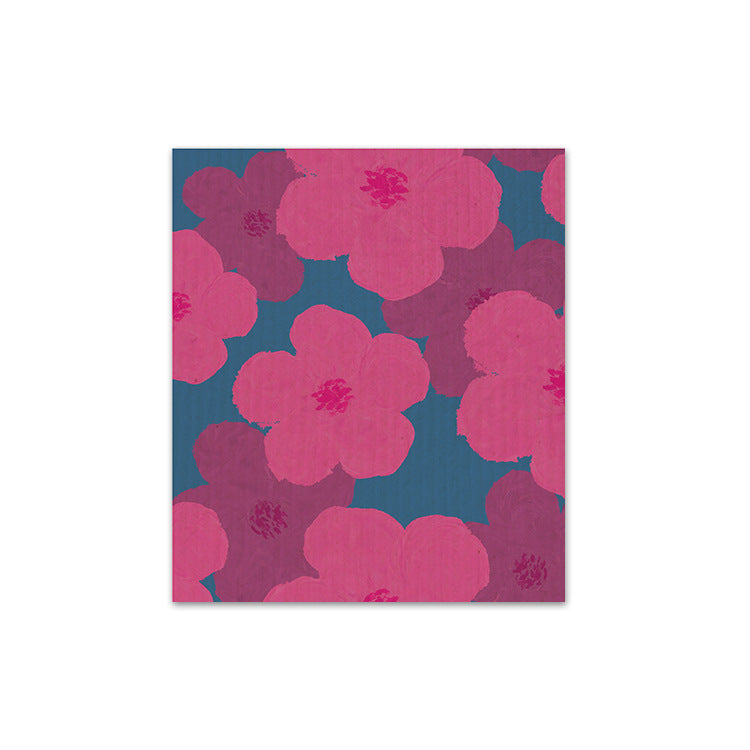Printed Wood Pulp Cotton Dish Towel