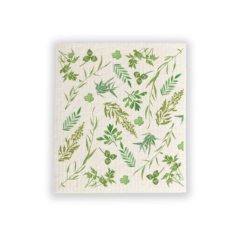 Printed Wood Pulp Cotton Dish Towel