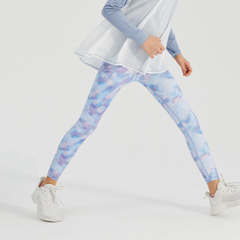 Printed Yoga Pants for Women and Kidsg Ball Dance