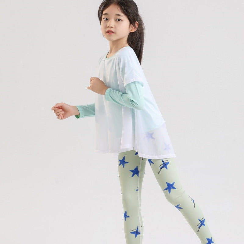 Printed Yoga Pants for Women and Kidsg Ball Dance