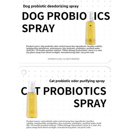 Probiotic Deodorizing Spray for Pets and Cat Litter