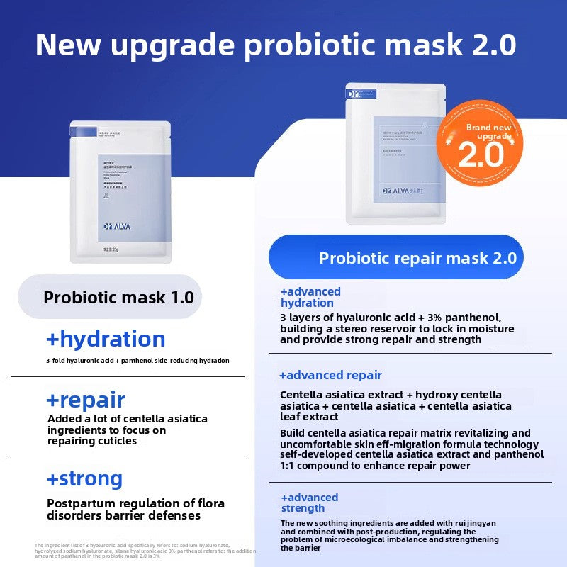 Probiotic mask for emergency treatment during sleep deprivation