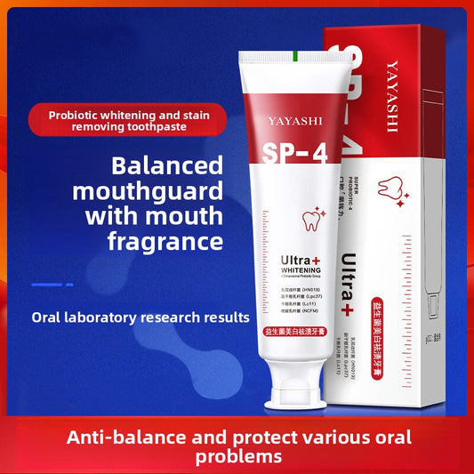 Probiotic whitening and stain removal toothpaste