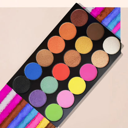 Professional 18 Color Eyeshadow Palette Matte Pearl Shimmer