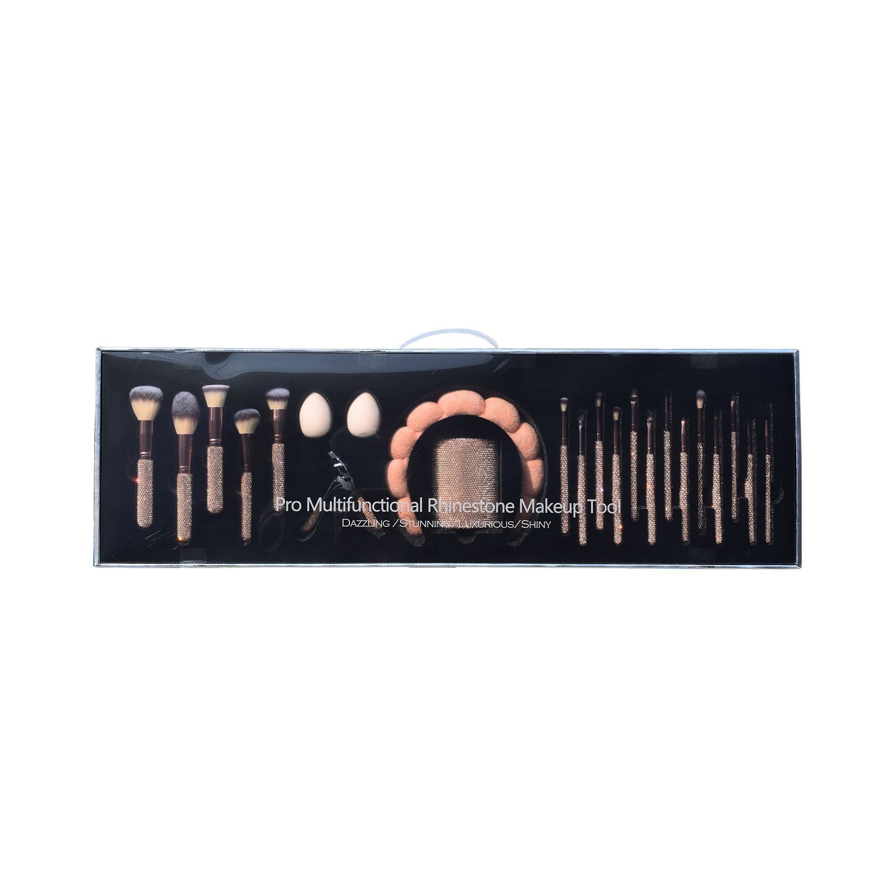 Professional 18-Piece Diamond Makeup Brush Set