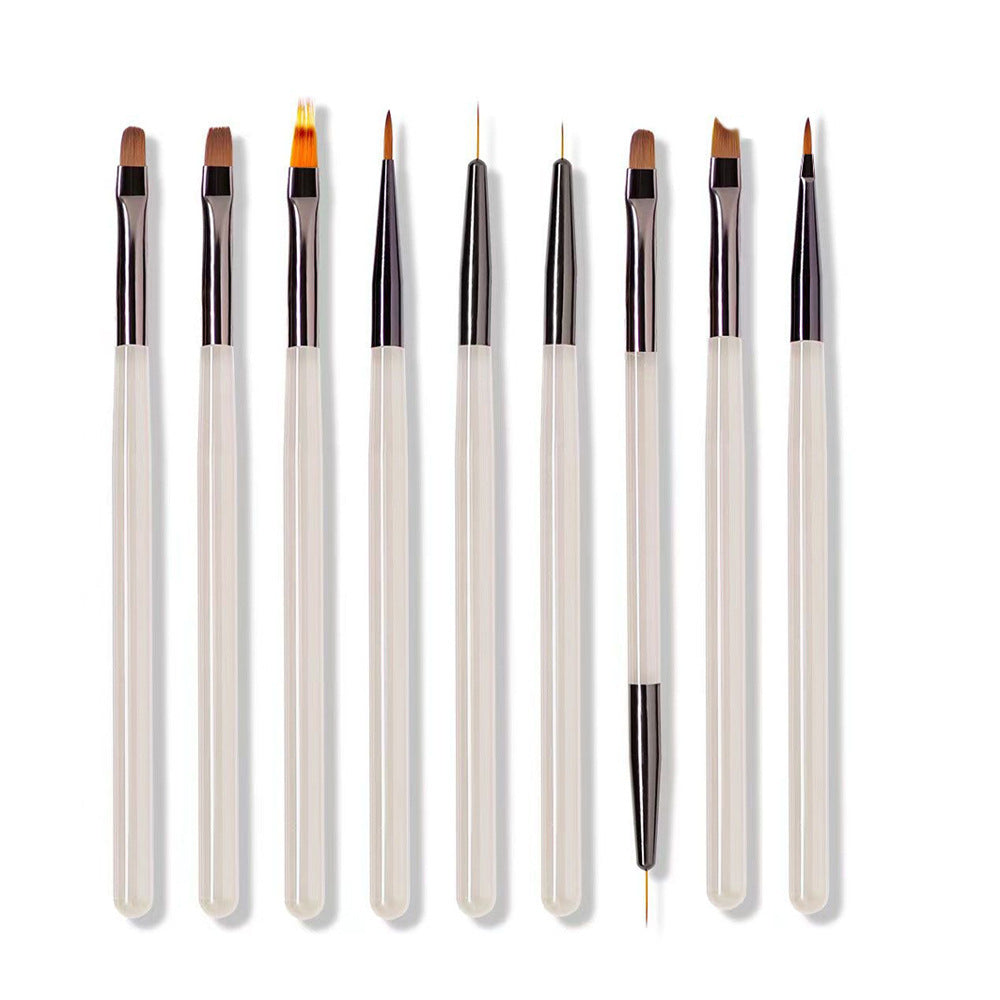 Professional 9-Piece Nail Art Brush Set