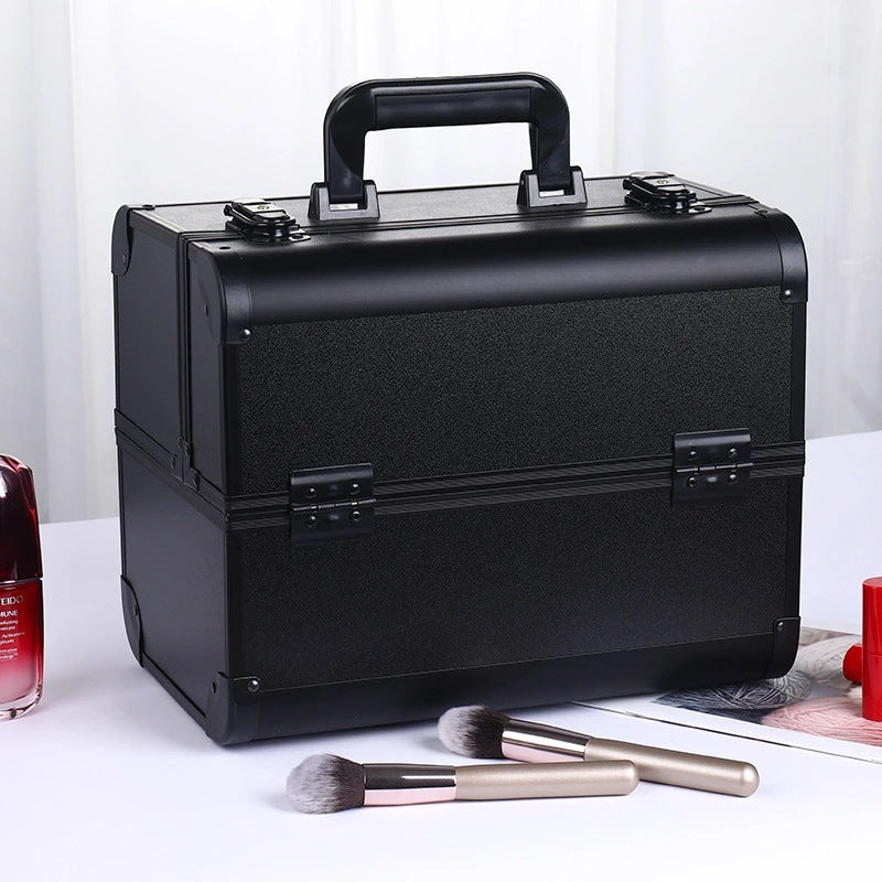 Professional Aluminum Alloy Makeup Storage Box for Beauty Tools