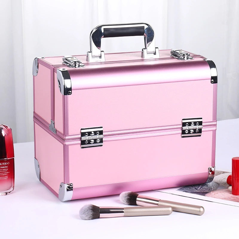 Professional Aluminum Alloy Makeup Storage Box for Beauty Tools