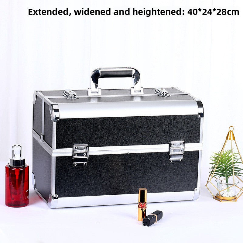 Professional Aluminum Alloy Makeup Storage Box for Beauty Tools