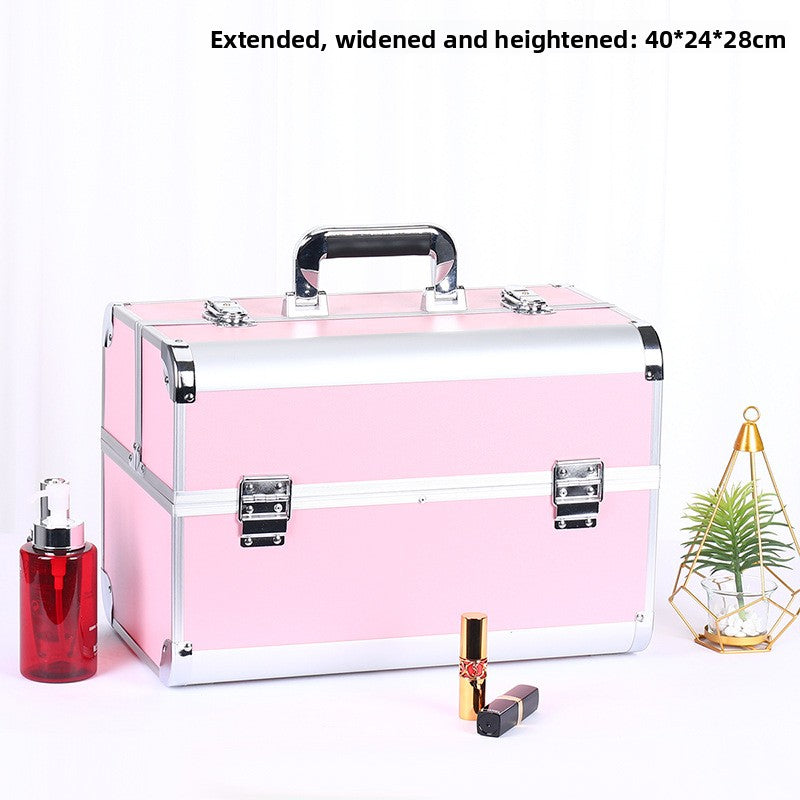 Professional Aluminum Alloy Makeup Storage Box for Beauty Tools