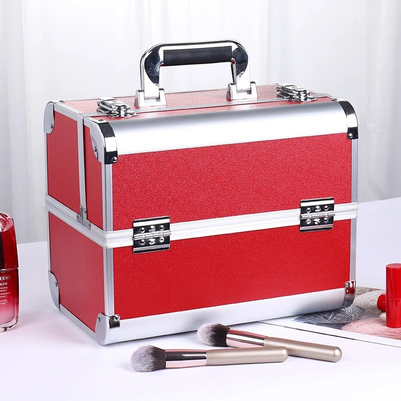 Professional Aluminum Alloy Makeup Storage Box for Beauty Tools