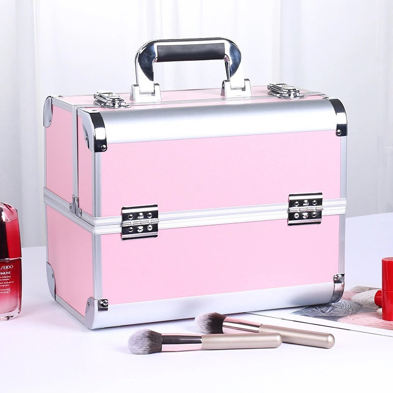 Professional Aluminum Alloy Makeup Storage Box for Beauty Tools