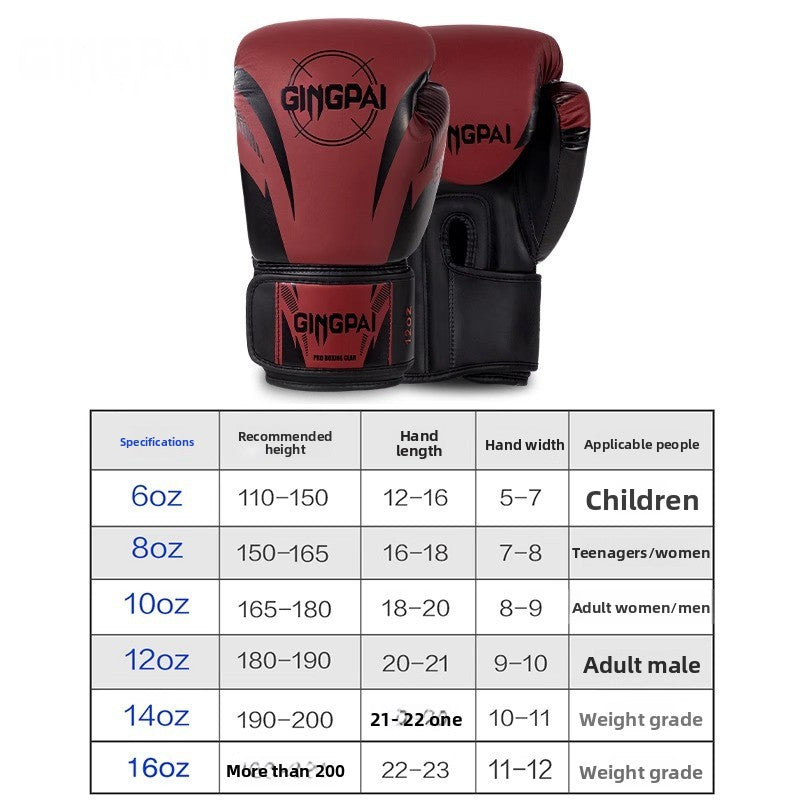 Professional boxing gloves