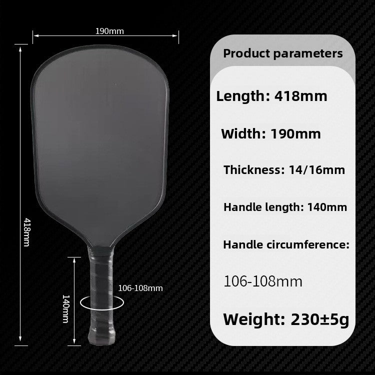 Professional Carbon Fiber Pickleball Racket