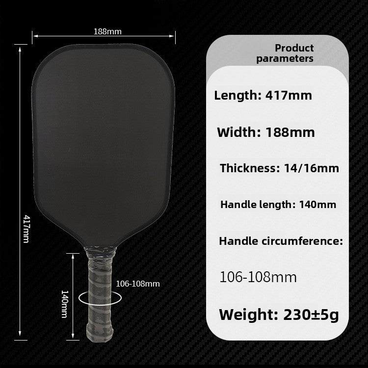 Professional Carbon Fiber Pickleball Racket